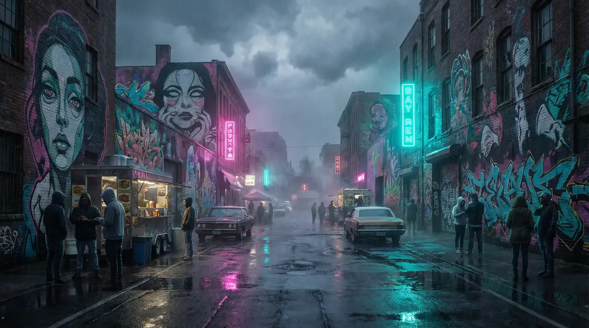 冲哥黑料 - 雨夜壁画街